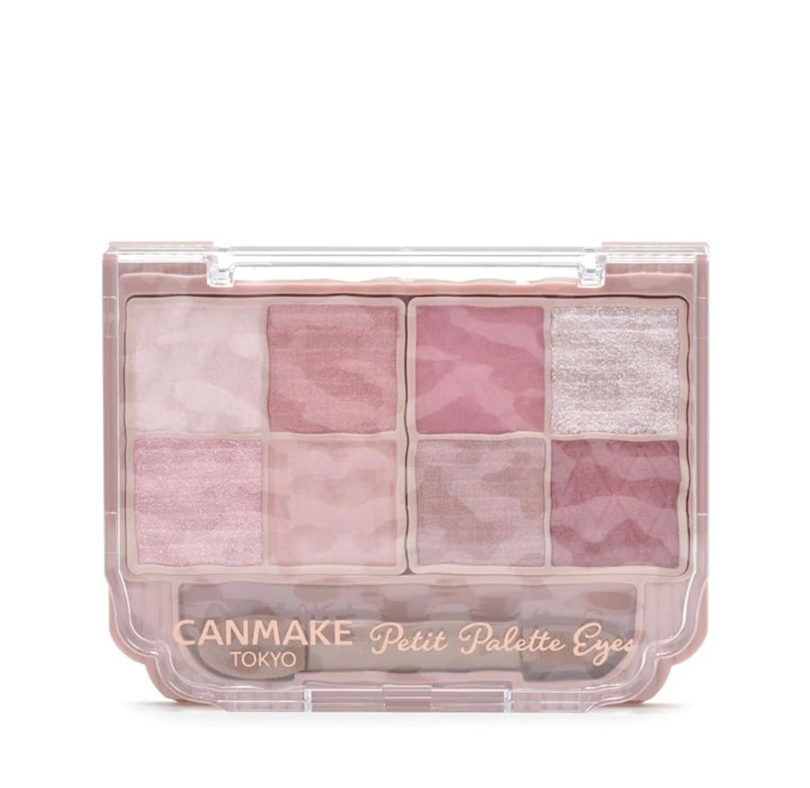 【日本 CANMAKE】八色眼影盤 浮雕八宮格珠光 03號成熟甜粉