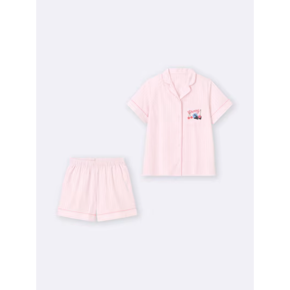 【GU × PUPPET SUNSUN】夏日冰淇淋系．100%純棉家居服套裝（短袖短褲組）
