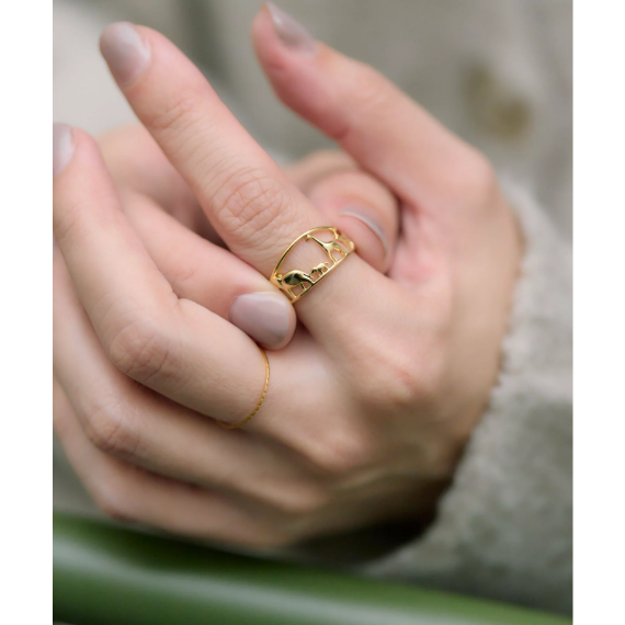 【 Ear 】動物行進戒指 「WEB & 一部店舗限定」