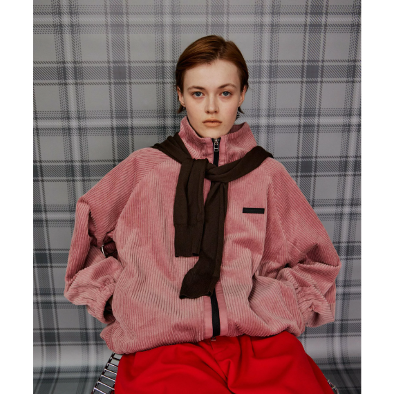 【 MAISON SPECIAL 】Corduroy High-Neck Blouson｜燈芯絨高領外套