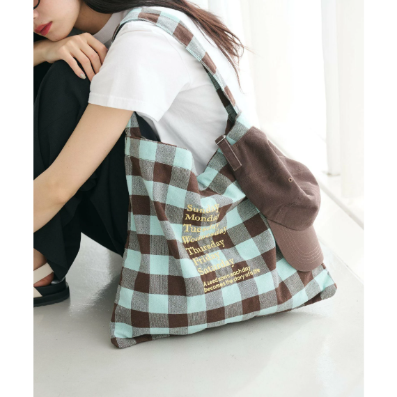 【別注】 格紋 2WAY 單肩包