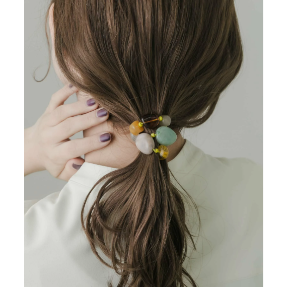 【日本SMELLY 】天然石風串珠髮圈