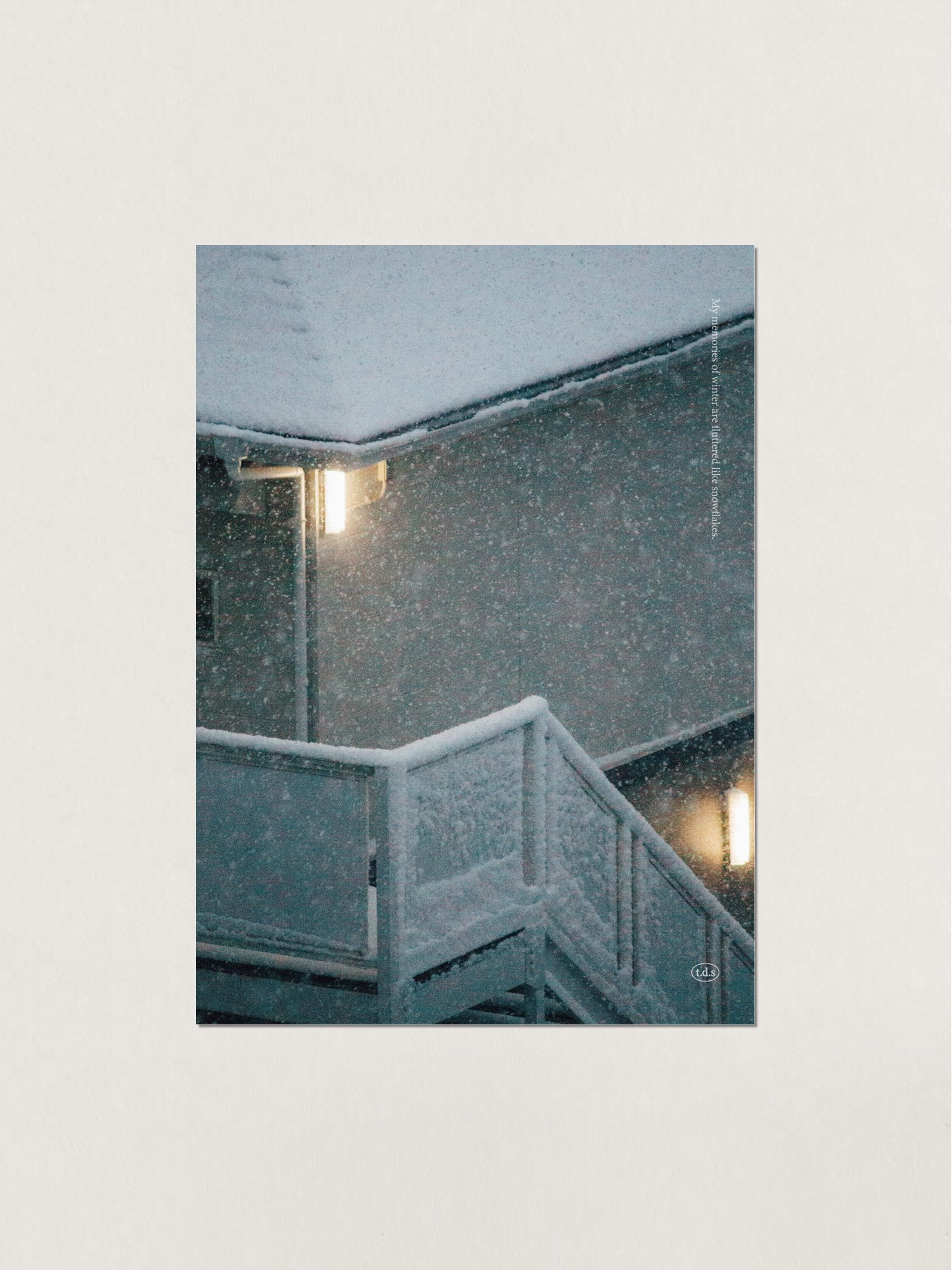 （現貨）韓國 t.d.s | 白色冬日系列 韓國A3海報