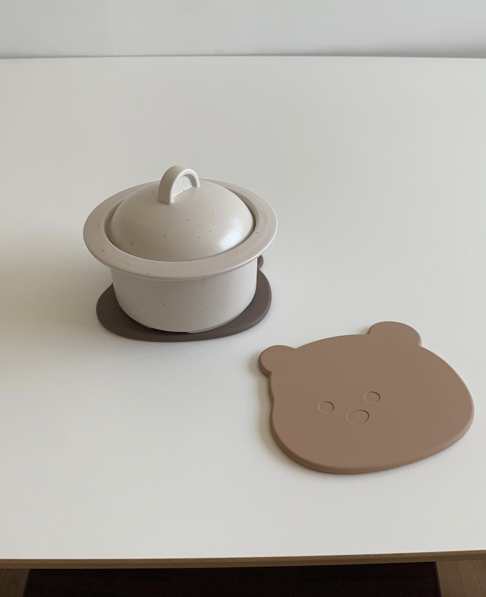 （現貨）韓國小熊矽膠杯墊