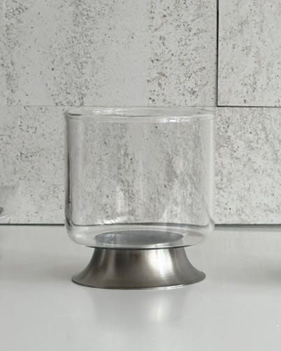 （現貨）韓國選物｜韓國人氣不鏽鋼底座玻璃杯 250ml