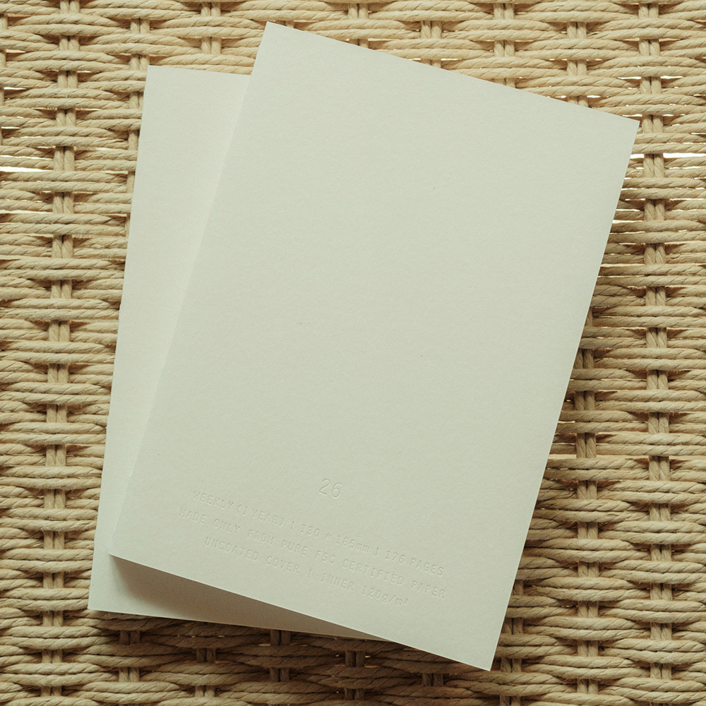 （預購）韓國 Trollspaper｜2026 簡約純白手帳