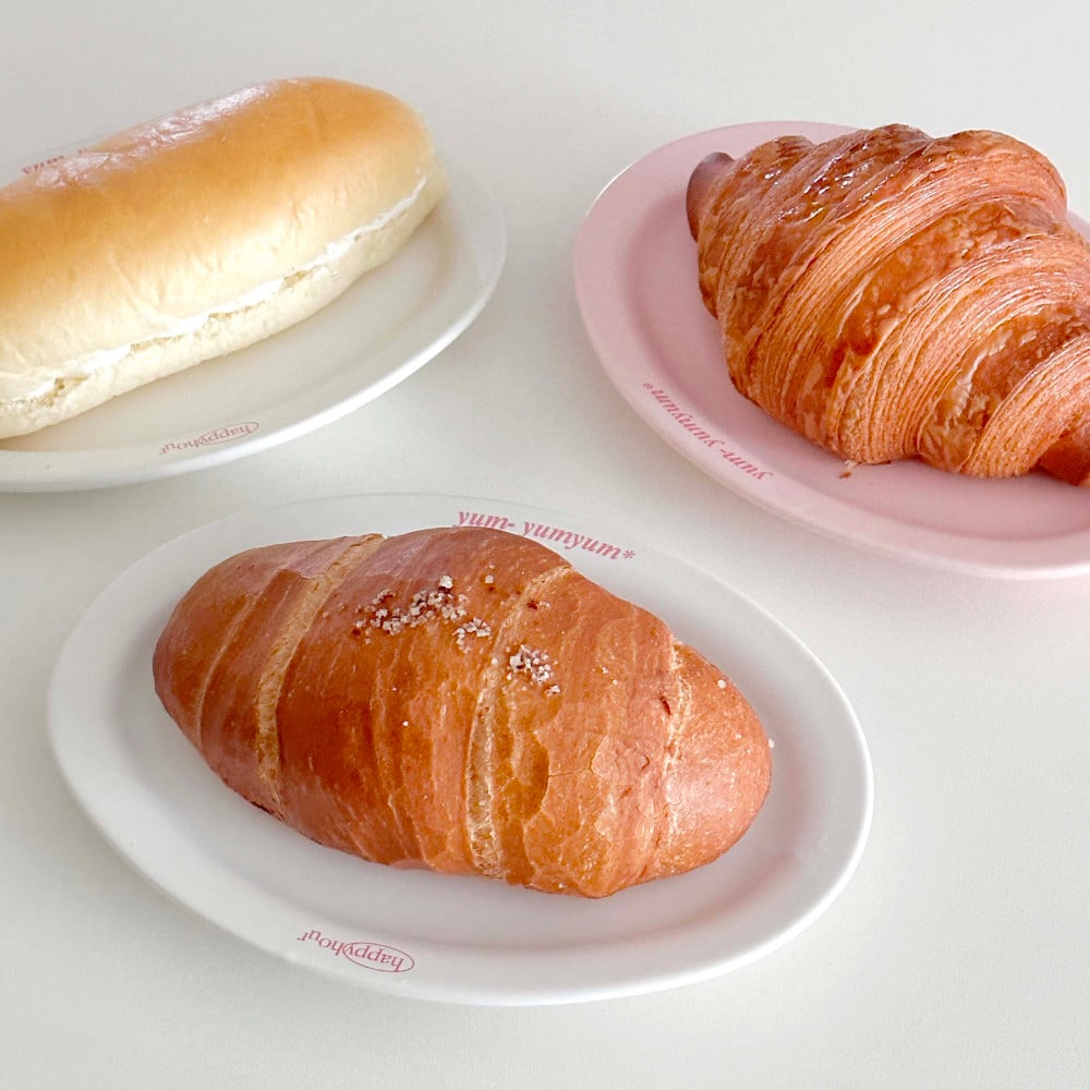 （預購）韓國選品｜ happy hour 粉嫩色系橢圓餐盤