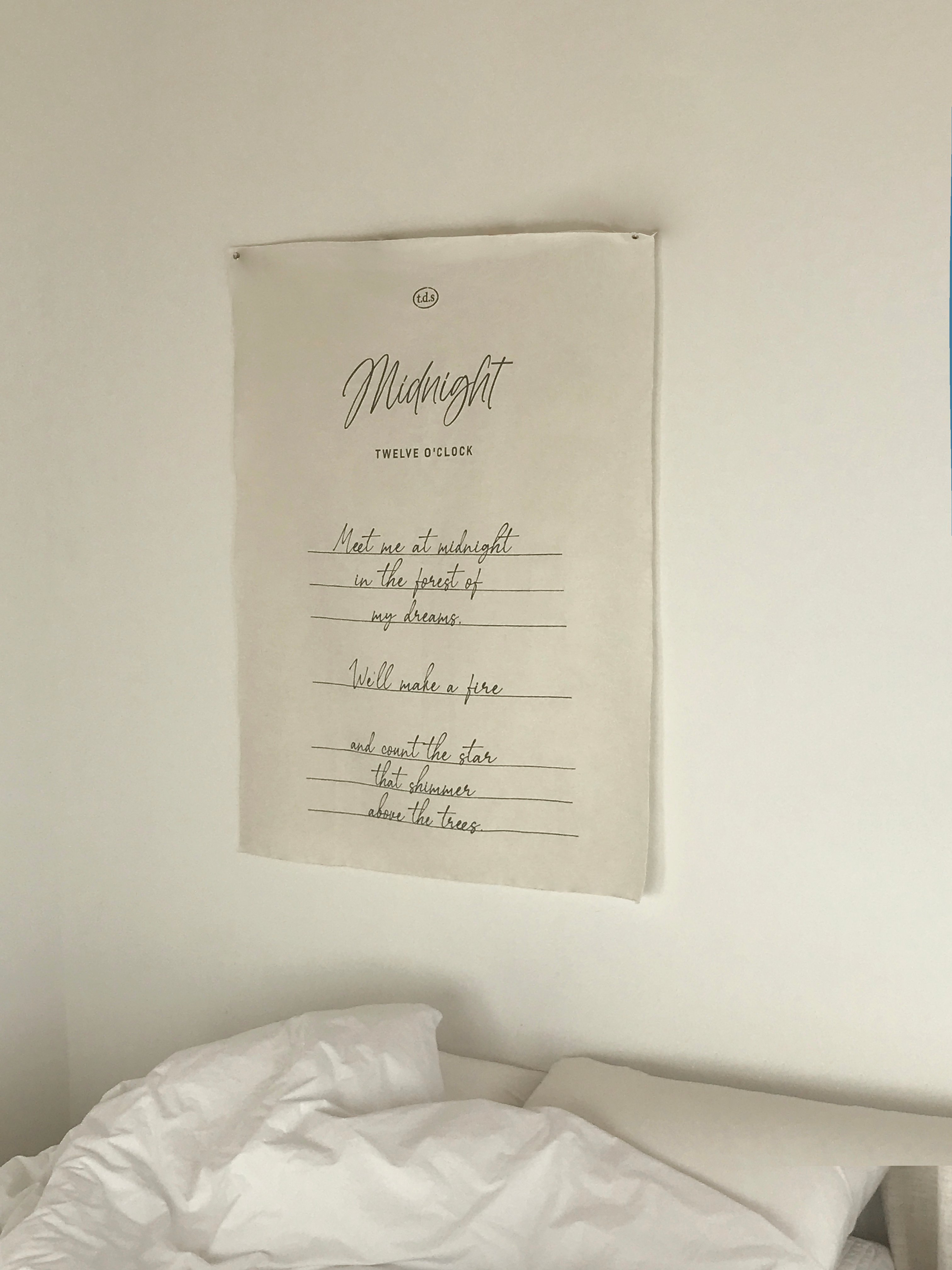 （現貨）韓國t.d.s｜歐膩自製法式浪漫掛布 fabric poster