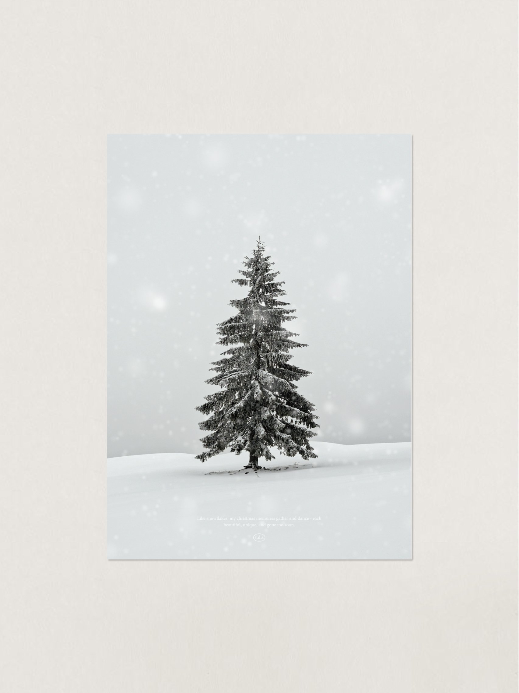 （現貨）韓國 t.d.s | 白色冬日系列 韓國A3海報