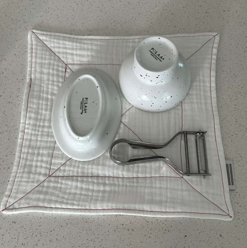 （現貨）韓國 susu studio ｜縫線家飾布/餐墊/抹布/隔熱墊