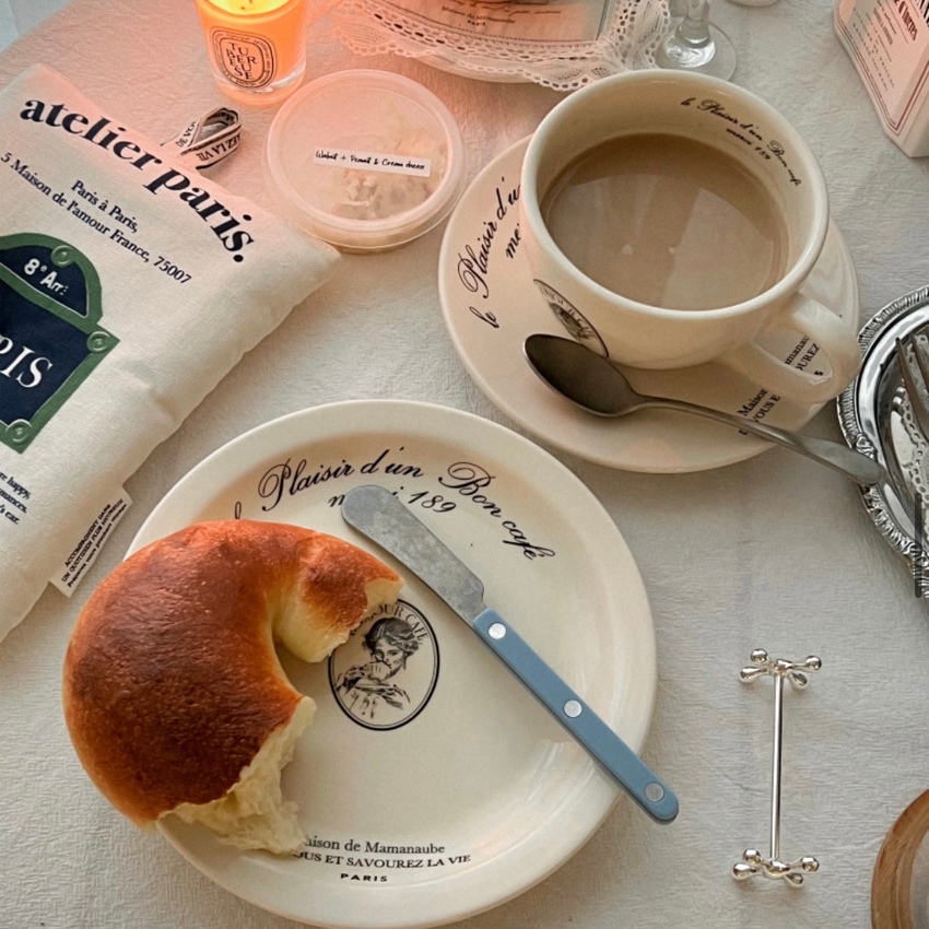 （預購）韓國 mamanaube｜merci 189 法式復古點心圓盤