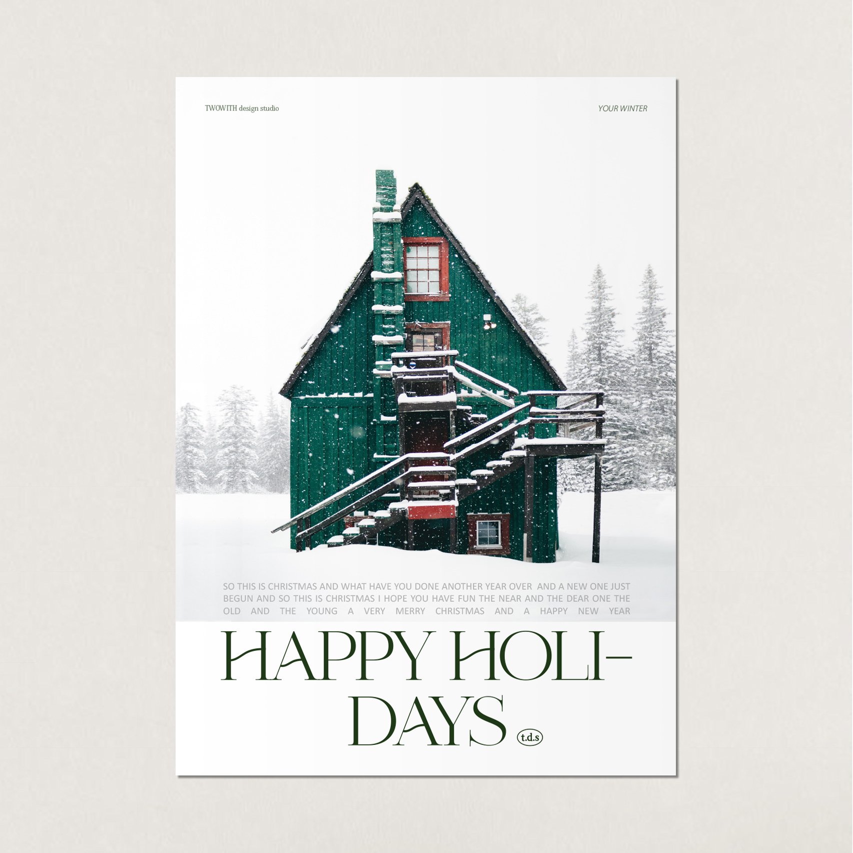 （現貨）韓國 t.d.s | 你的冬日系列 韓國A3海報