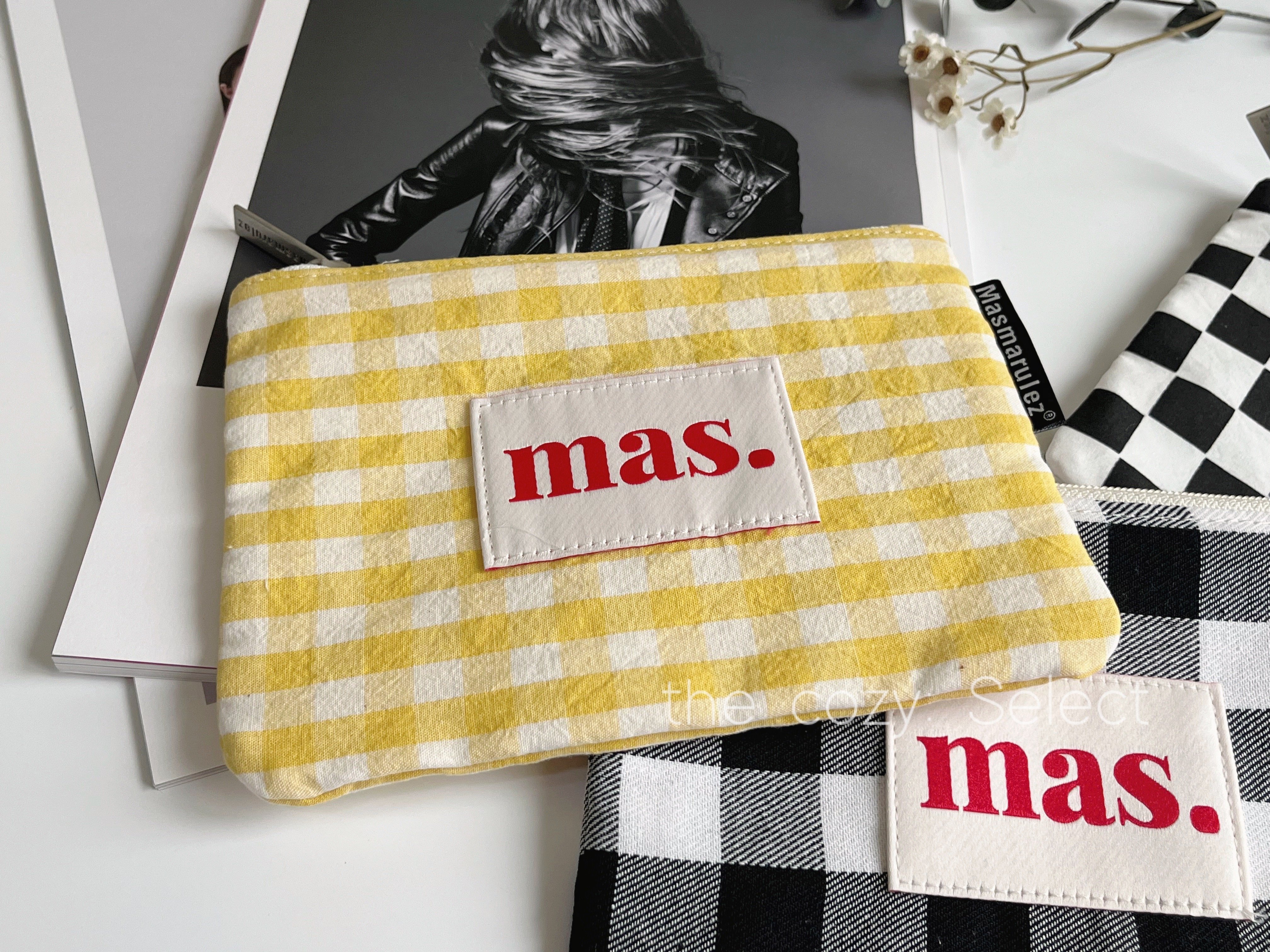 （現貨）韓國 masmarulez.｜格紋日常收納包