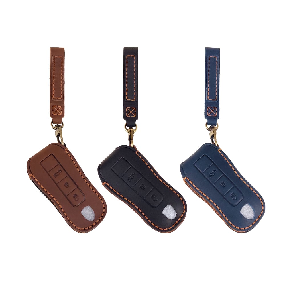 HEMIGA  Porsche鑰匙套macan cayenne Panamera鑰匙包 保時捷 真皮 鑰匙皮套