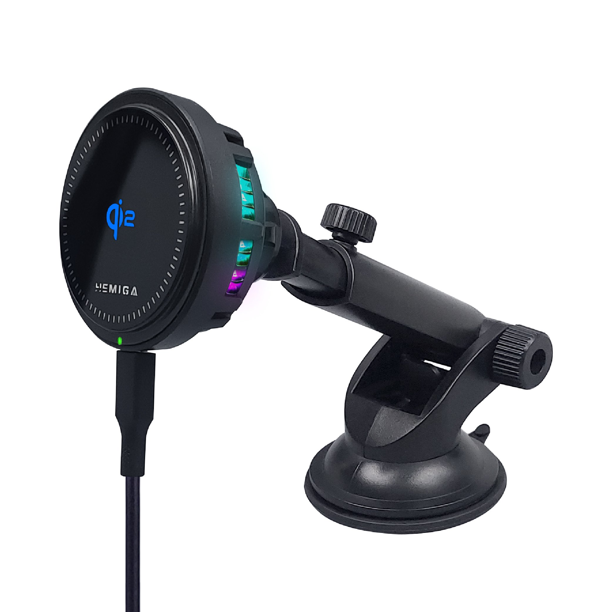 HEMIGA Qi2認證 無線充電 磁吸超穩固 手機架 涼感製冷 吸盤 相容 MagSafe HW770 通用型