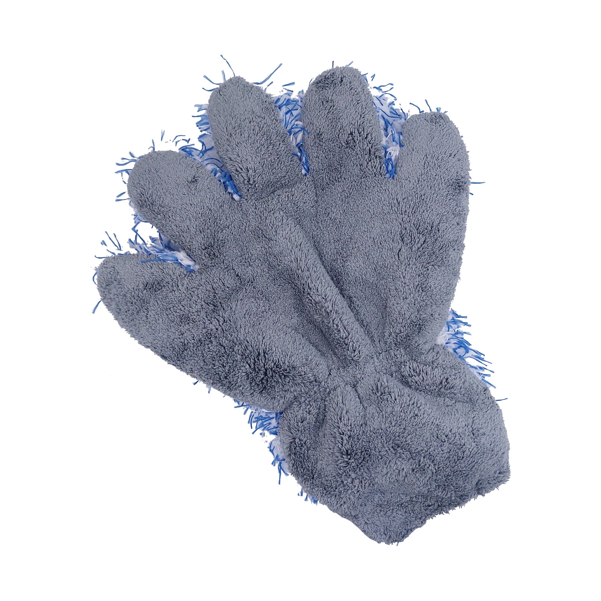 長毛絨5指洗車手套 雙面 泡沫洗車手套 多功能汽車洗車清潔用品