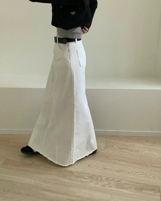 S05 超修身牛仔長裙S/M（3colors）