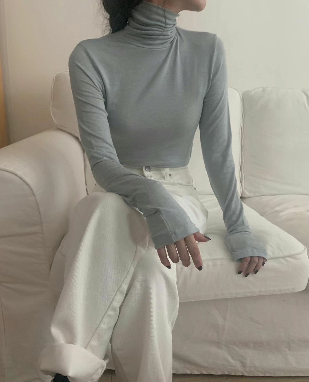 N03基本款打底上衣（White/Beige/Sky blue/Black）