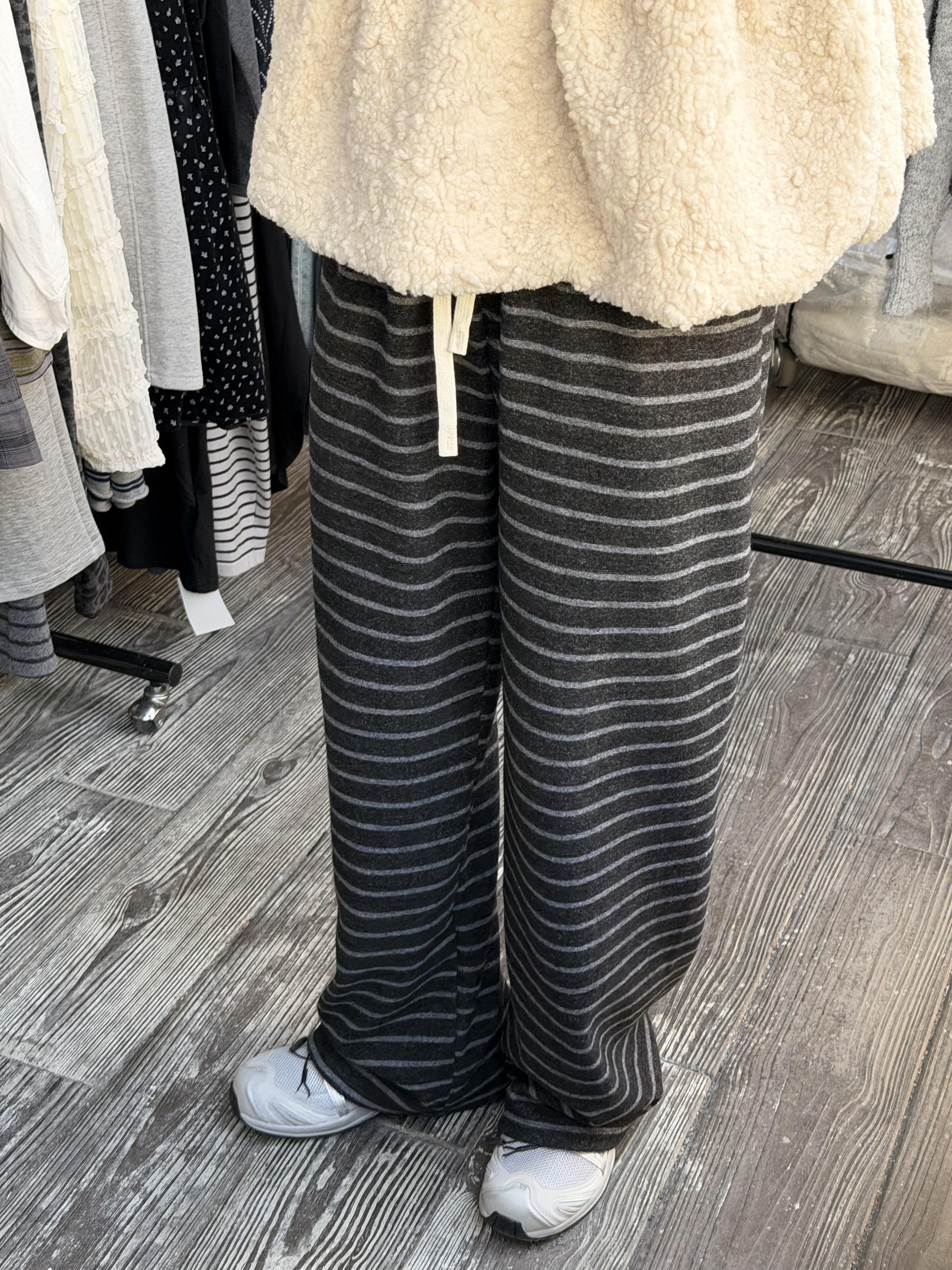 Gz63條紋糯米褲（2colors）