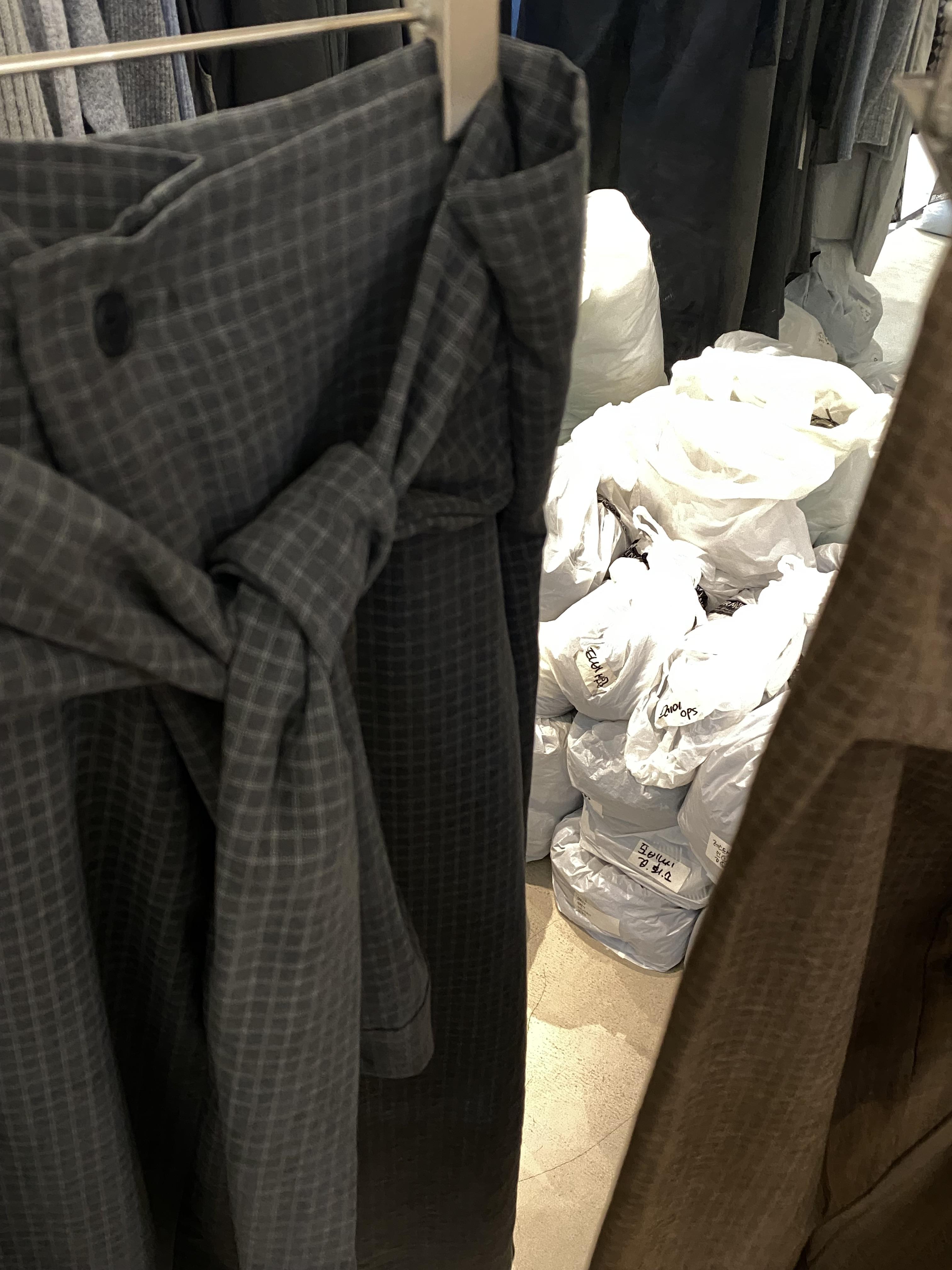 s16 綁帶設計格紋裙（2colors）