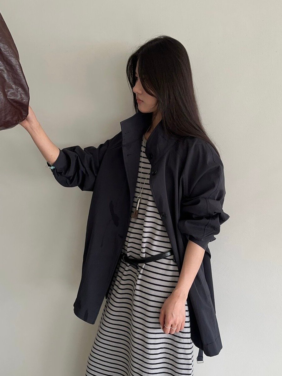 Gz06 針織條紋長裙（2colors）