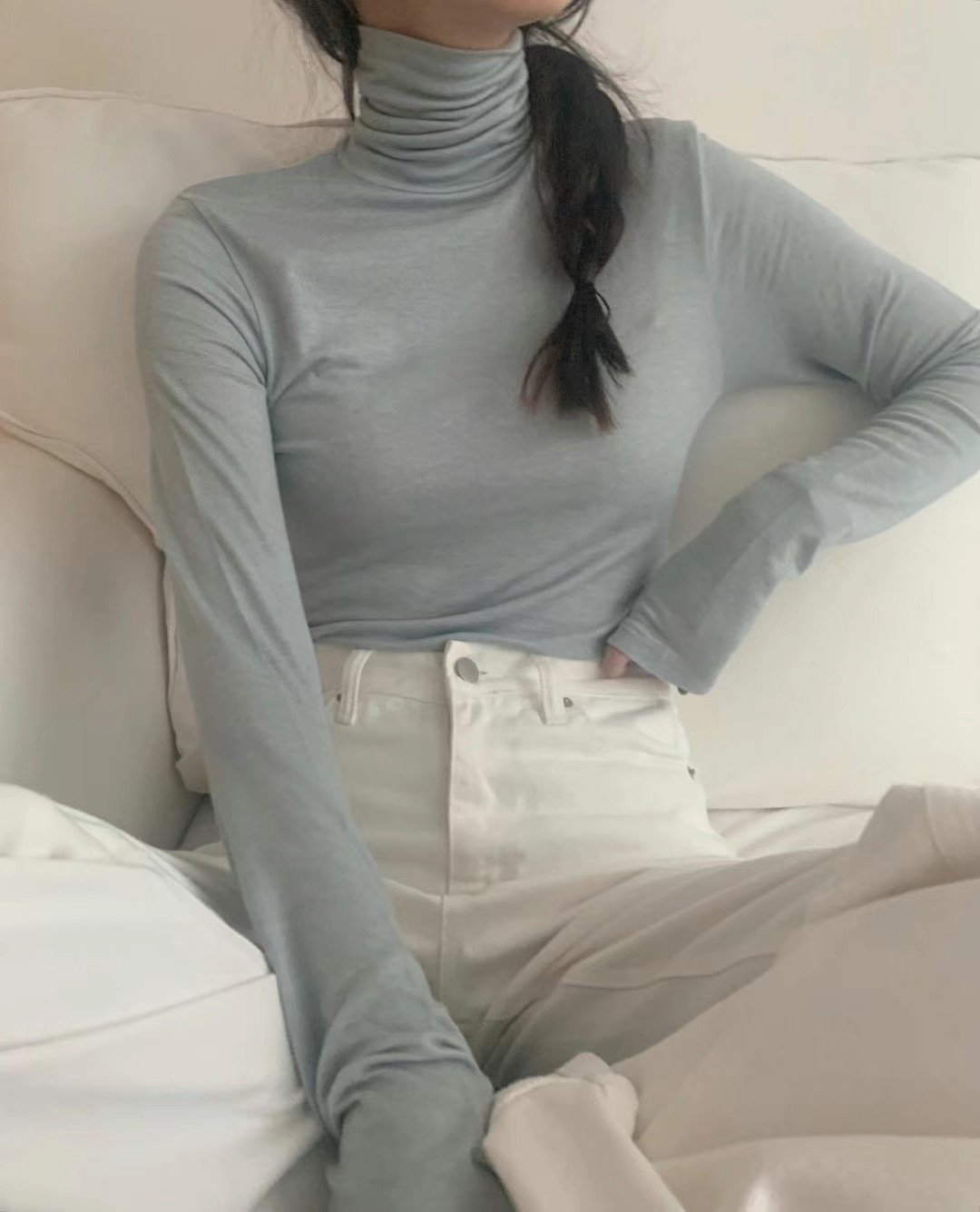 N03基本款打底上衣（White/Beige/Sky blue/Black）