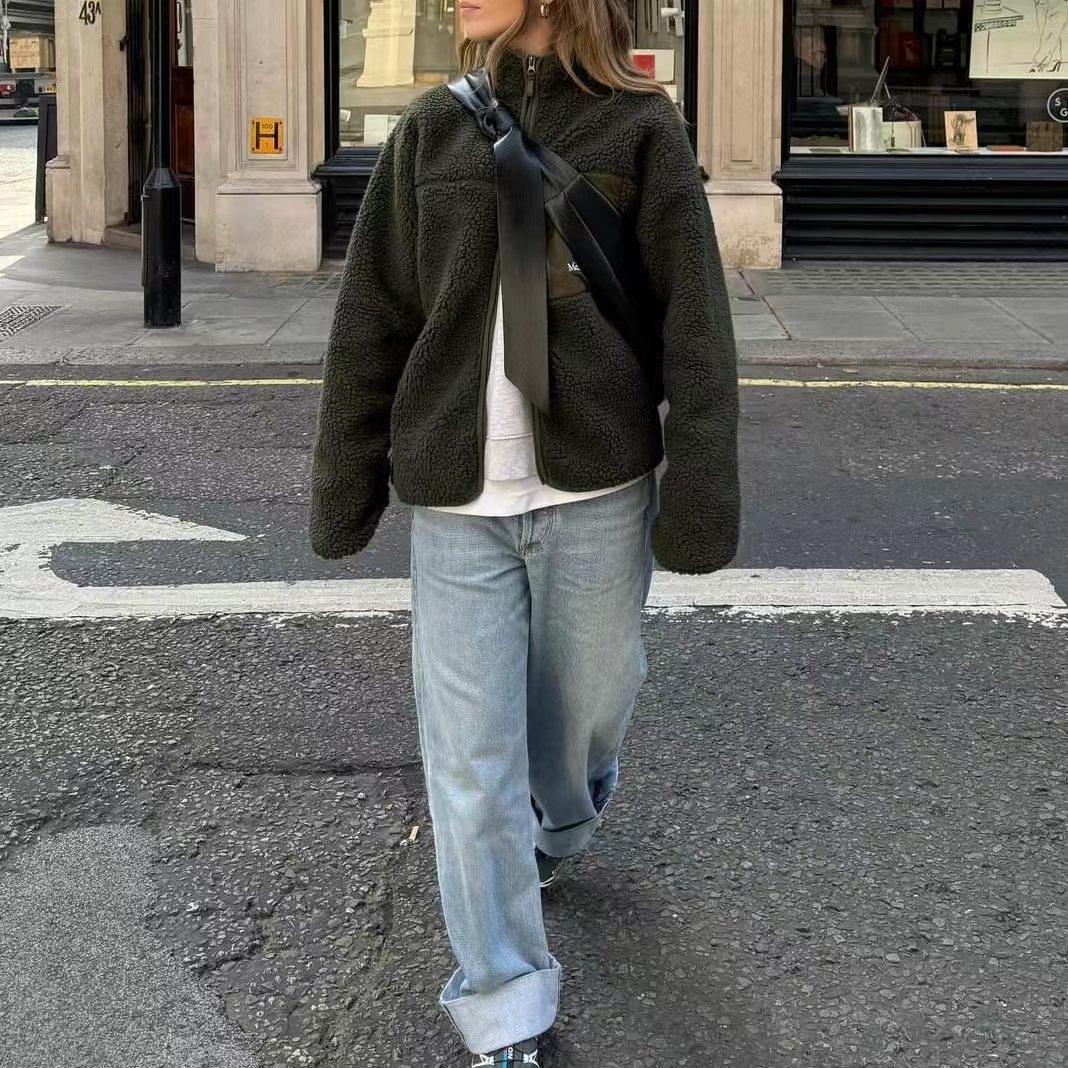 f11 大反摺直筒牛仔褲S/M（2colors）