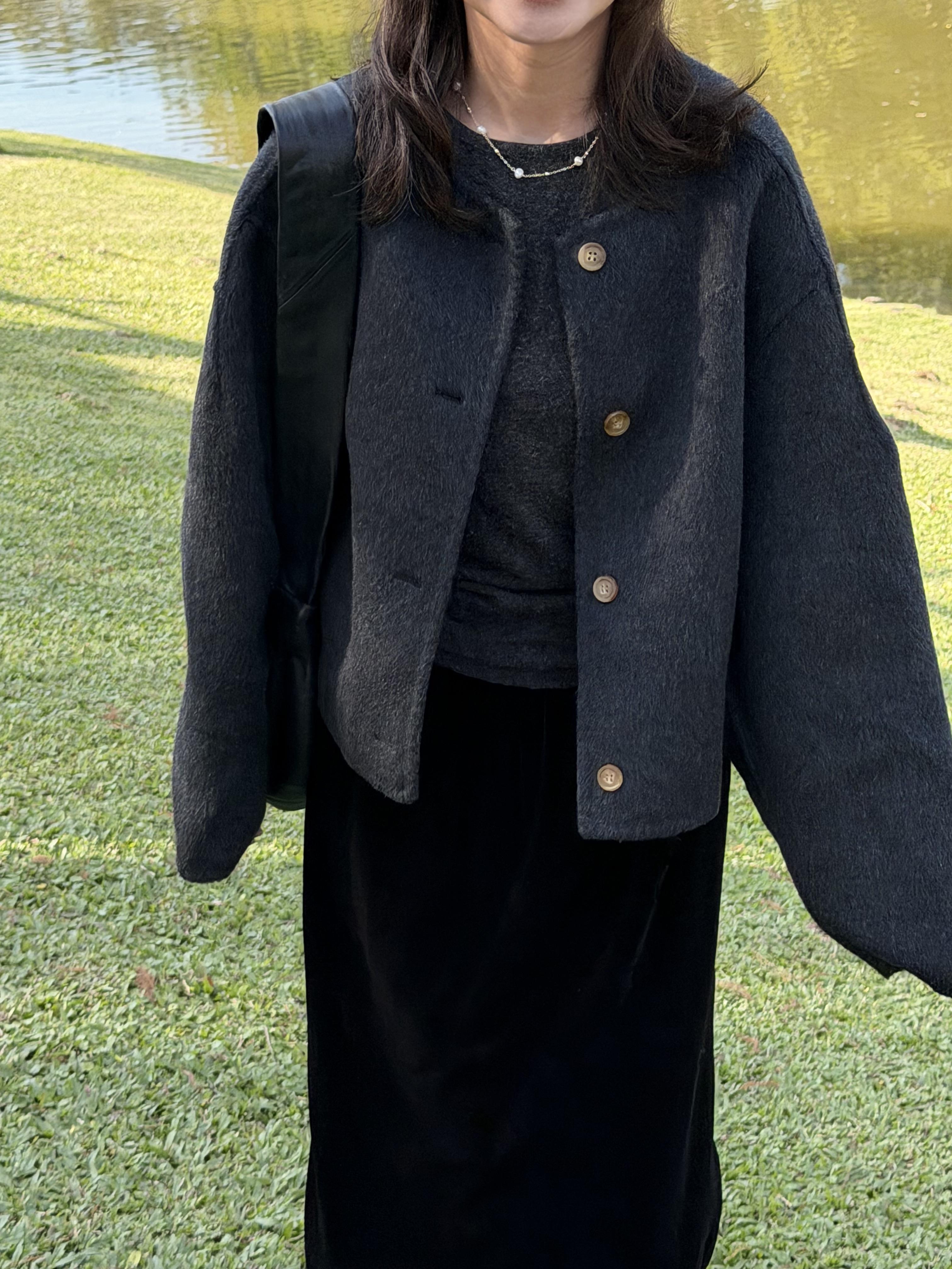 Gz57時髦短版羊毛外套（2colors）