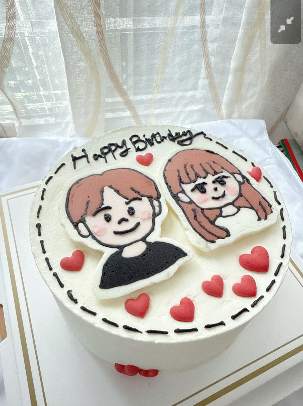 Hb  客製彩繪人物 生日蛋糕