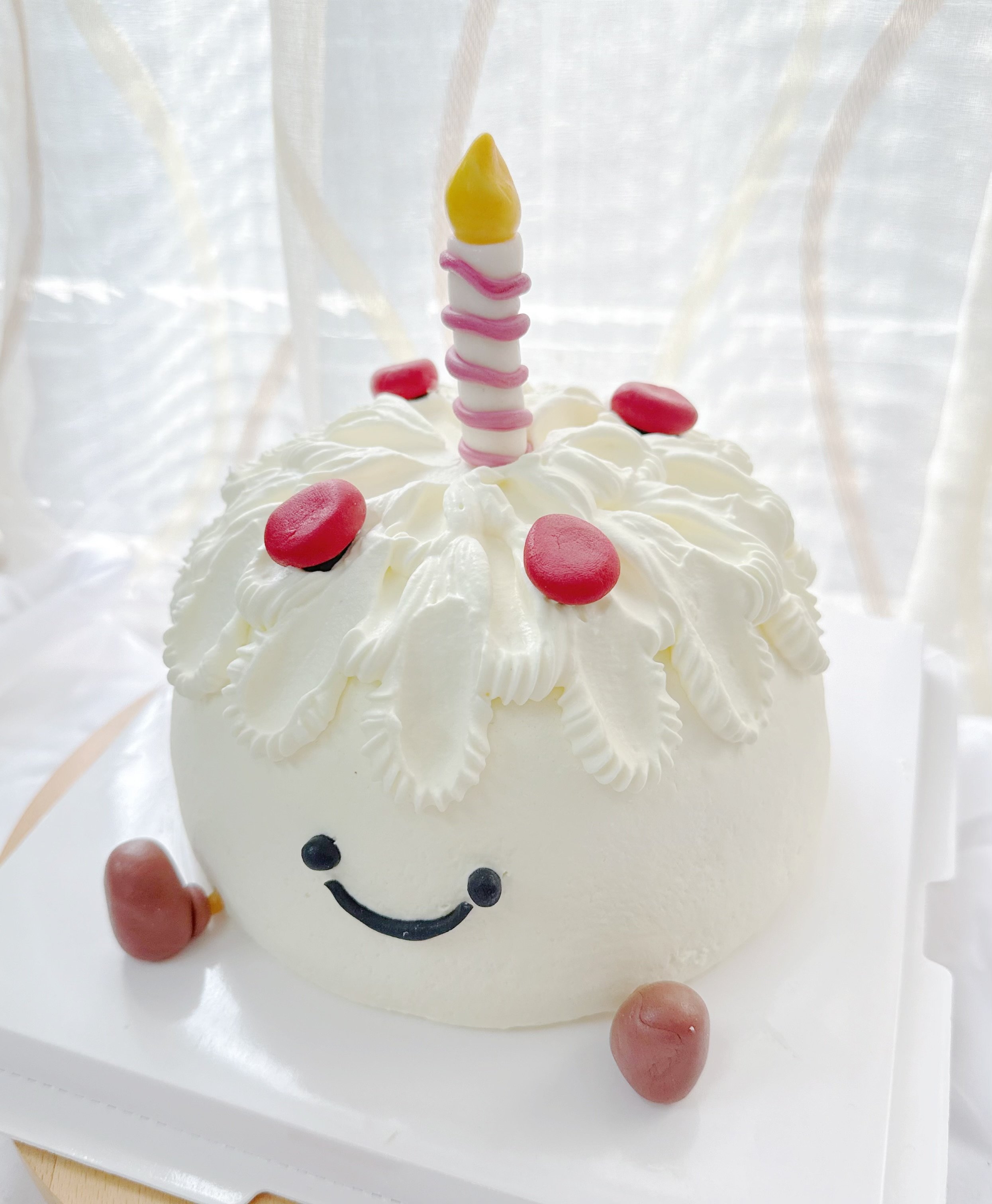 蠟燭人微笑星球 戚風生日蛋糕