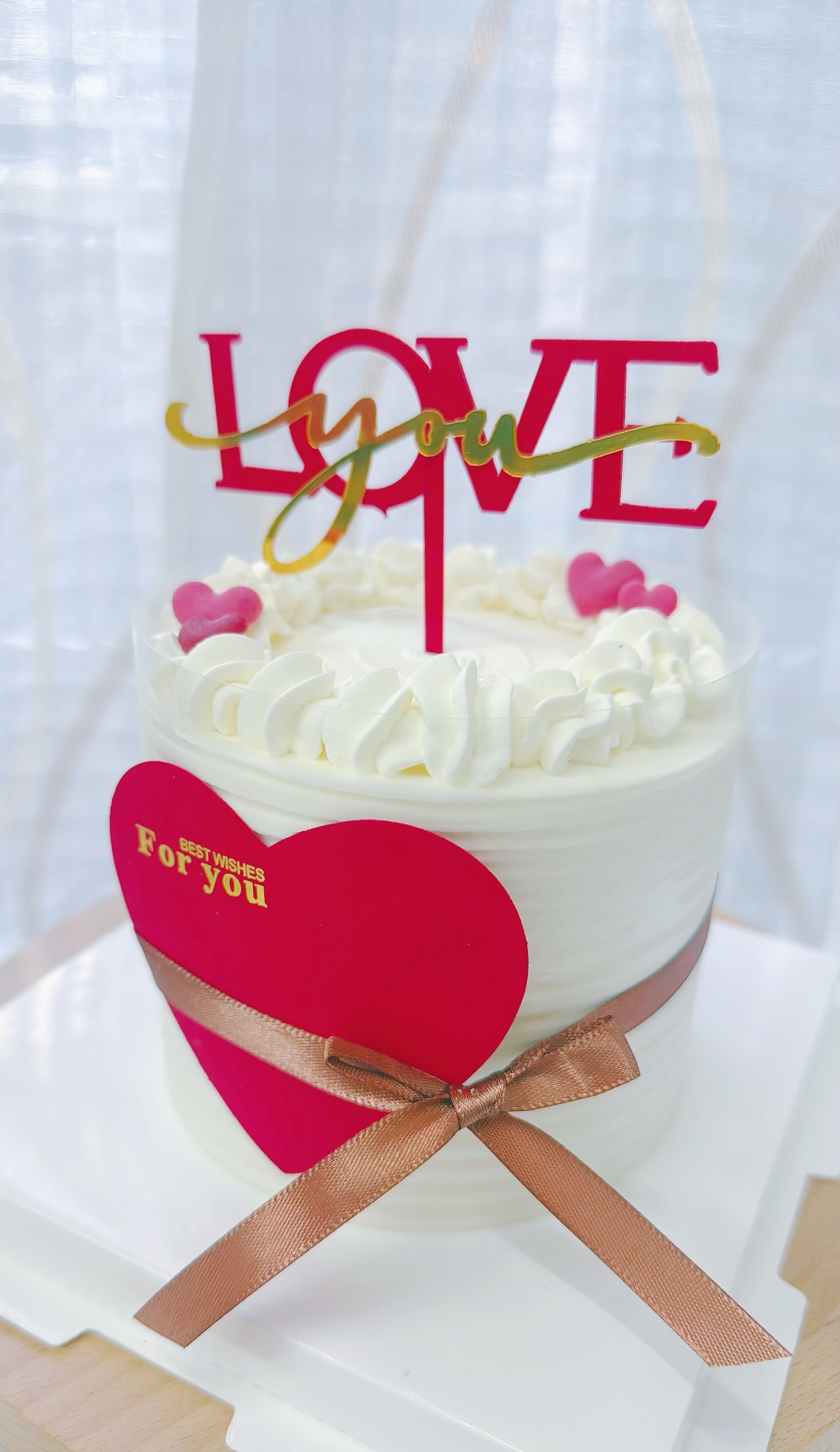 Love you 週年情人節生日蛋糕