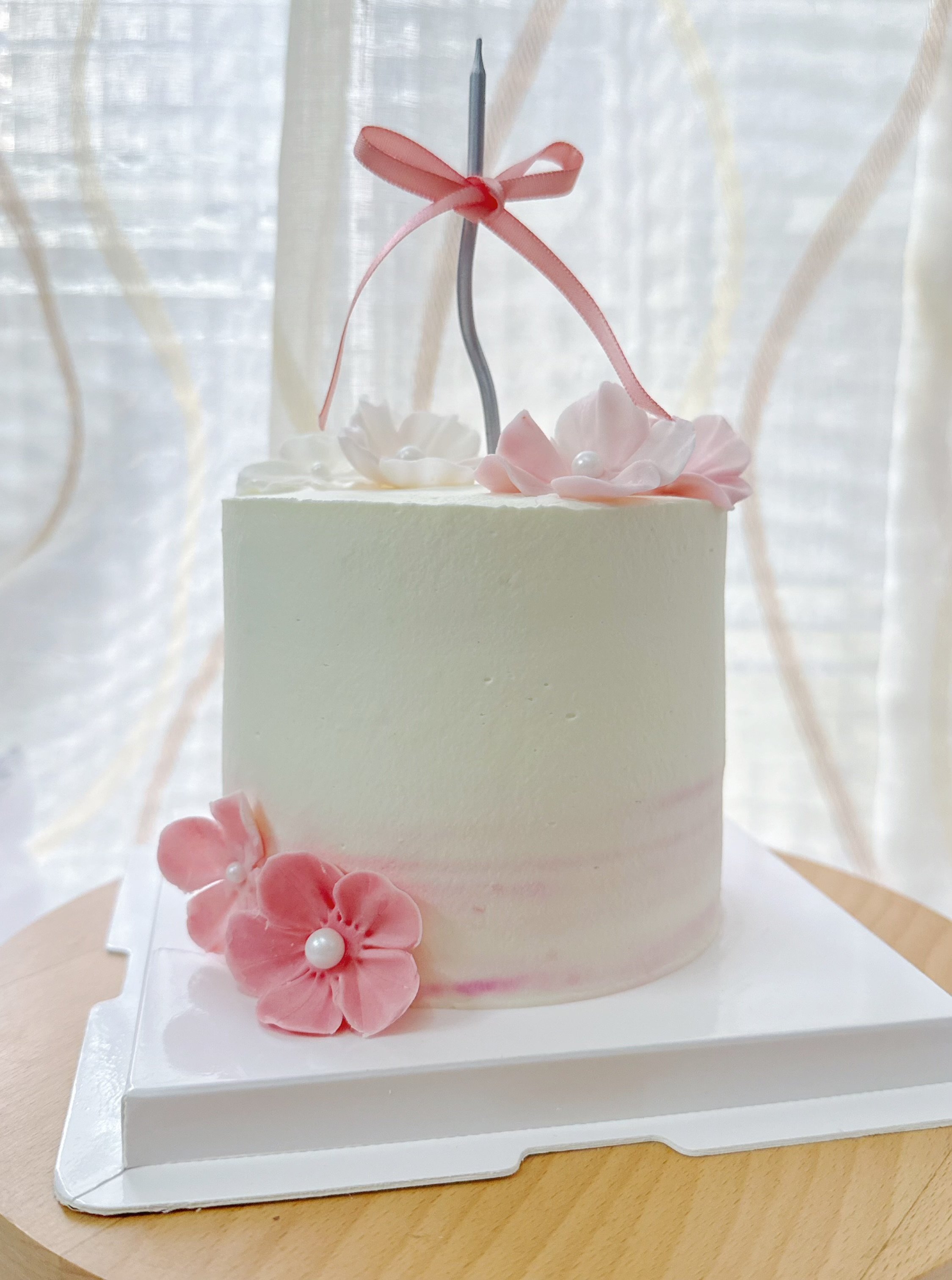 Hb 韓式生日蛋糕 花結之約