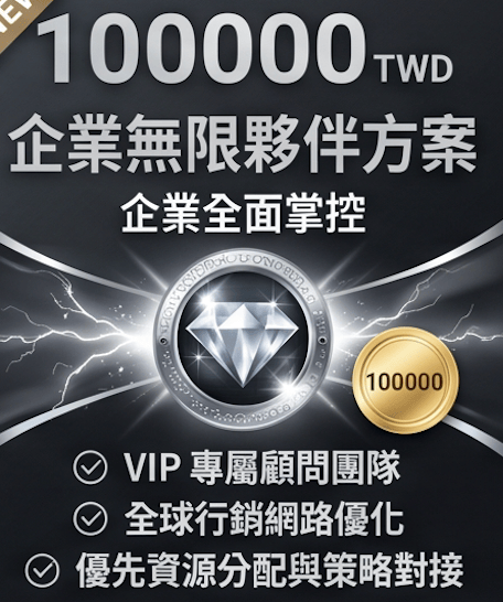 100000 元方案｜企業無限夥伴方案