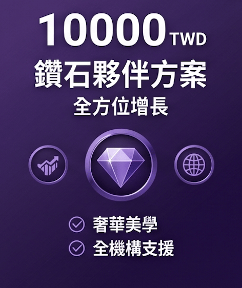 10000 元方案｜鑽石夥伴方案