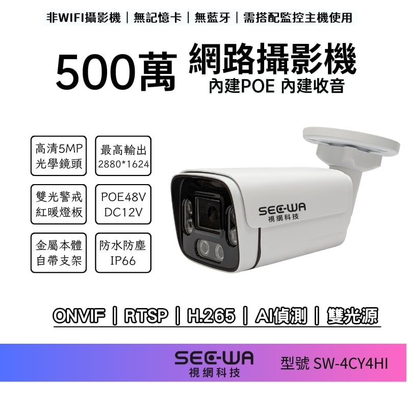 5MP POE｜一體雙光