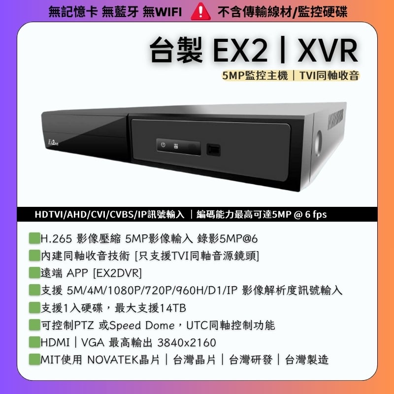 EX2 同軸主機｜TVI收音