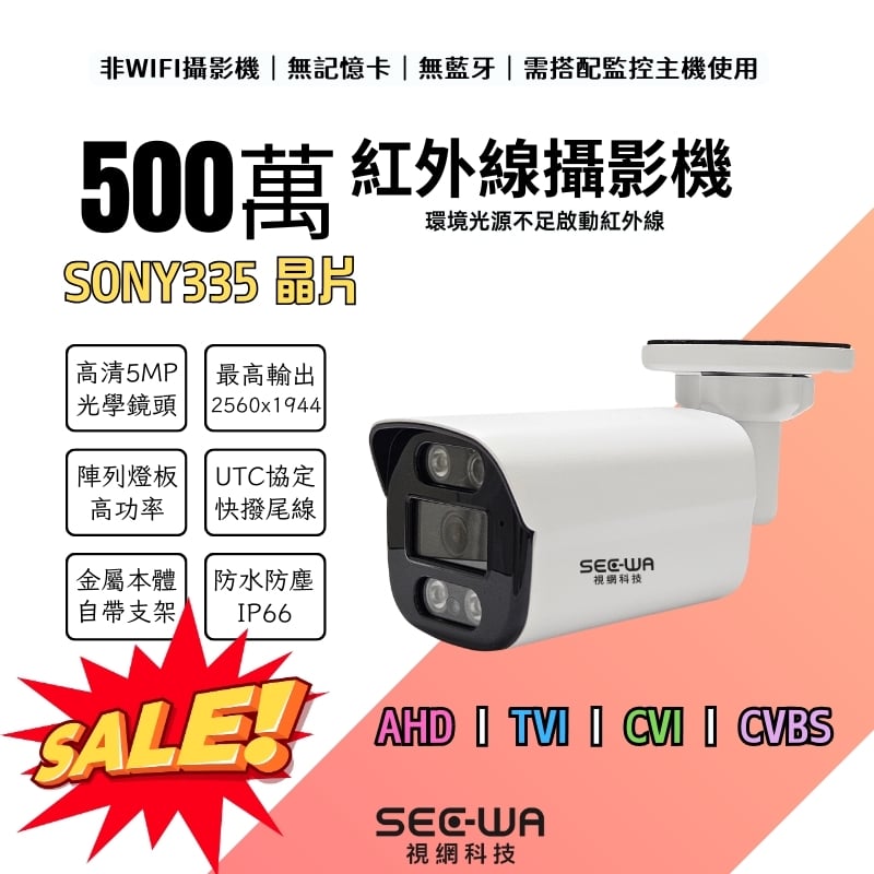 [出清特價] 500萬 紅外｜SONY335