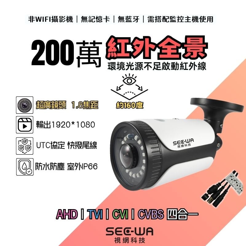 200萬｜同軸｜紅外一體全景