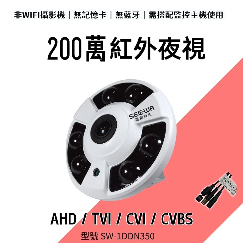 200萬｜同軸｜紅外全景飛碟