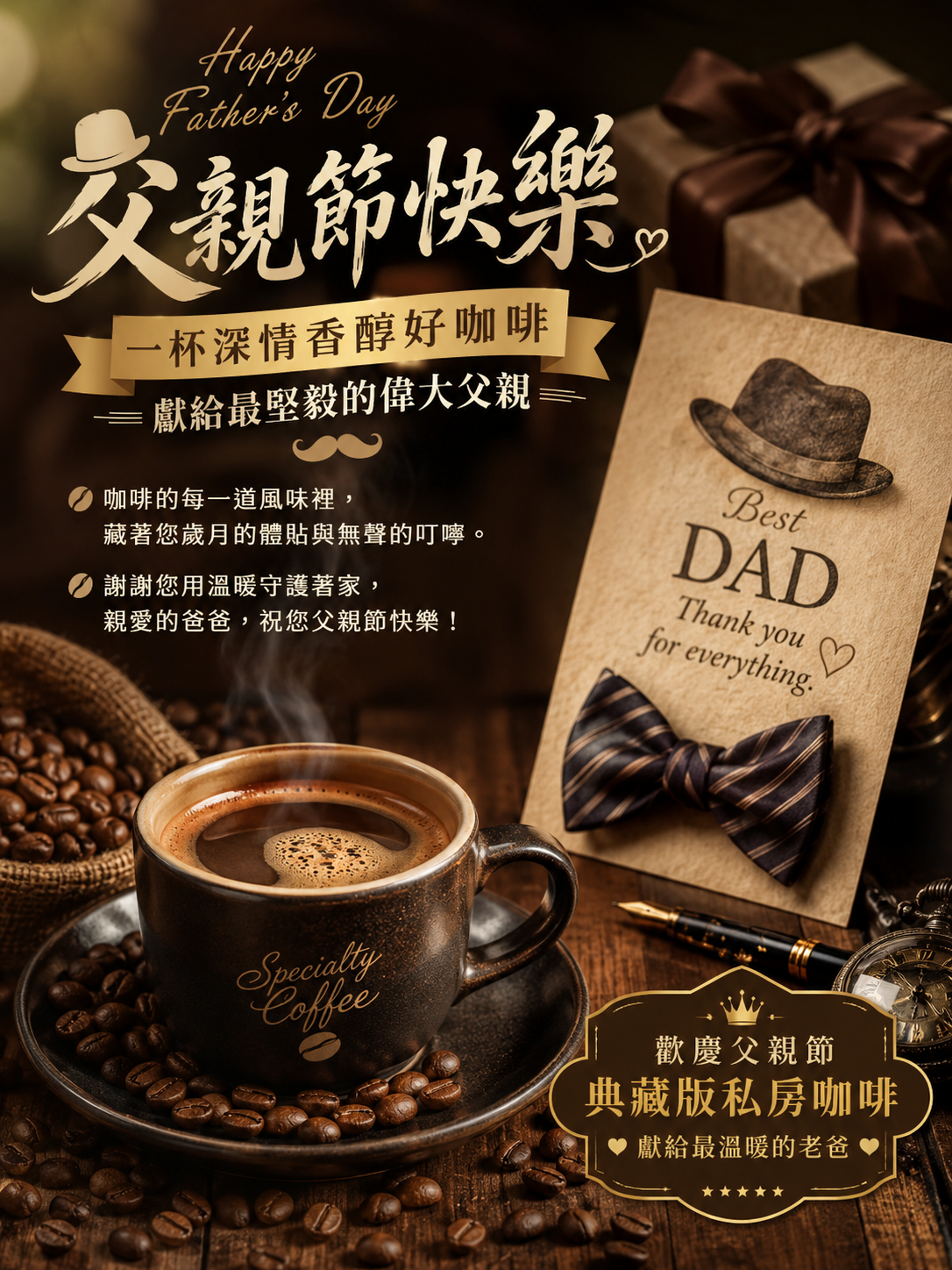 歡慶父親節A+B｜玻利維亞+藝伎稀有咖啡熟豆半價優惠組合