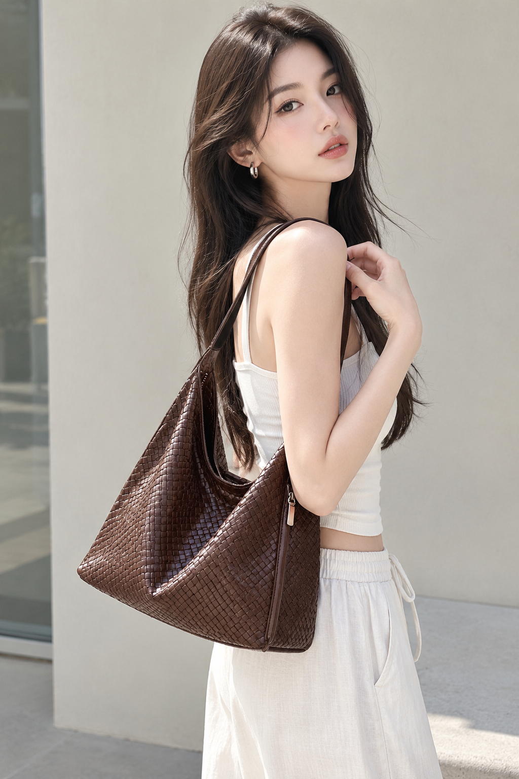 Woven bag | 質感編織大容量托特肩包