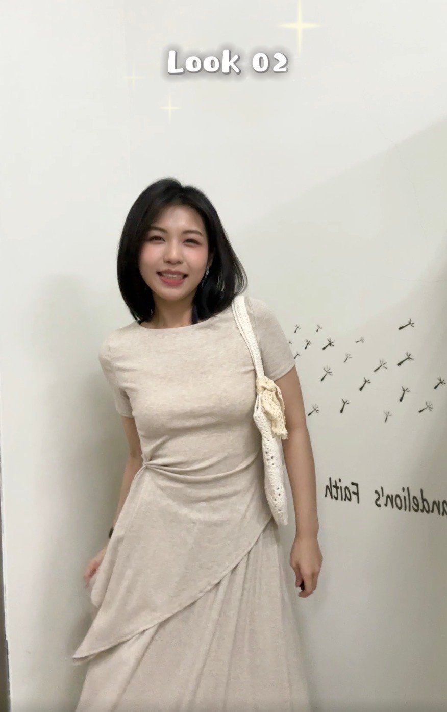 慵懶收腰渡假風兩件式套裝
