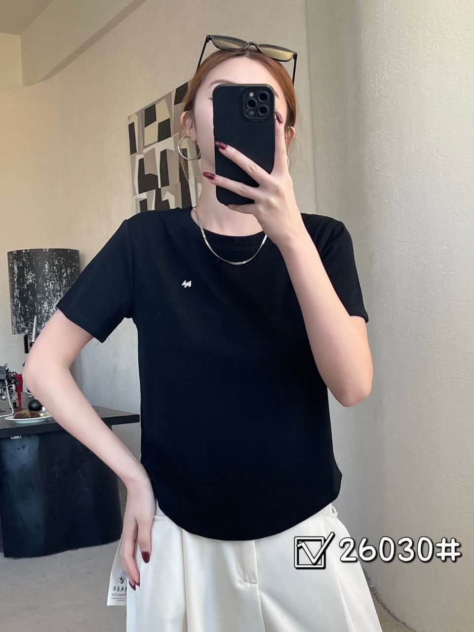 🤍 Daily wear | 韓系簡約修身彈力螺紋棉上衣