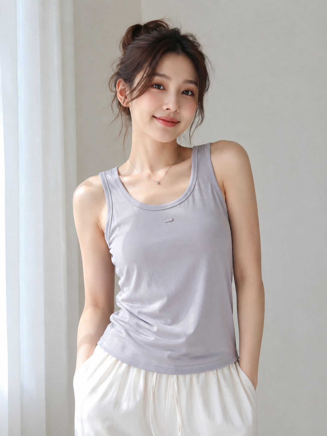 Lumière Cool Tank｜奧黛爾涼感戴罩杯修身背心