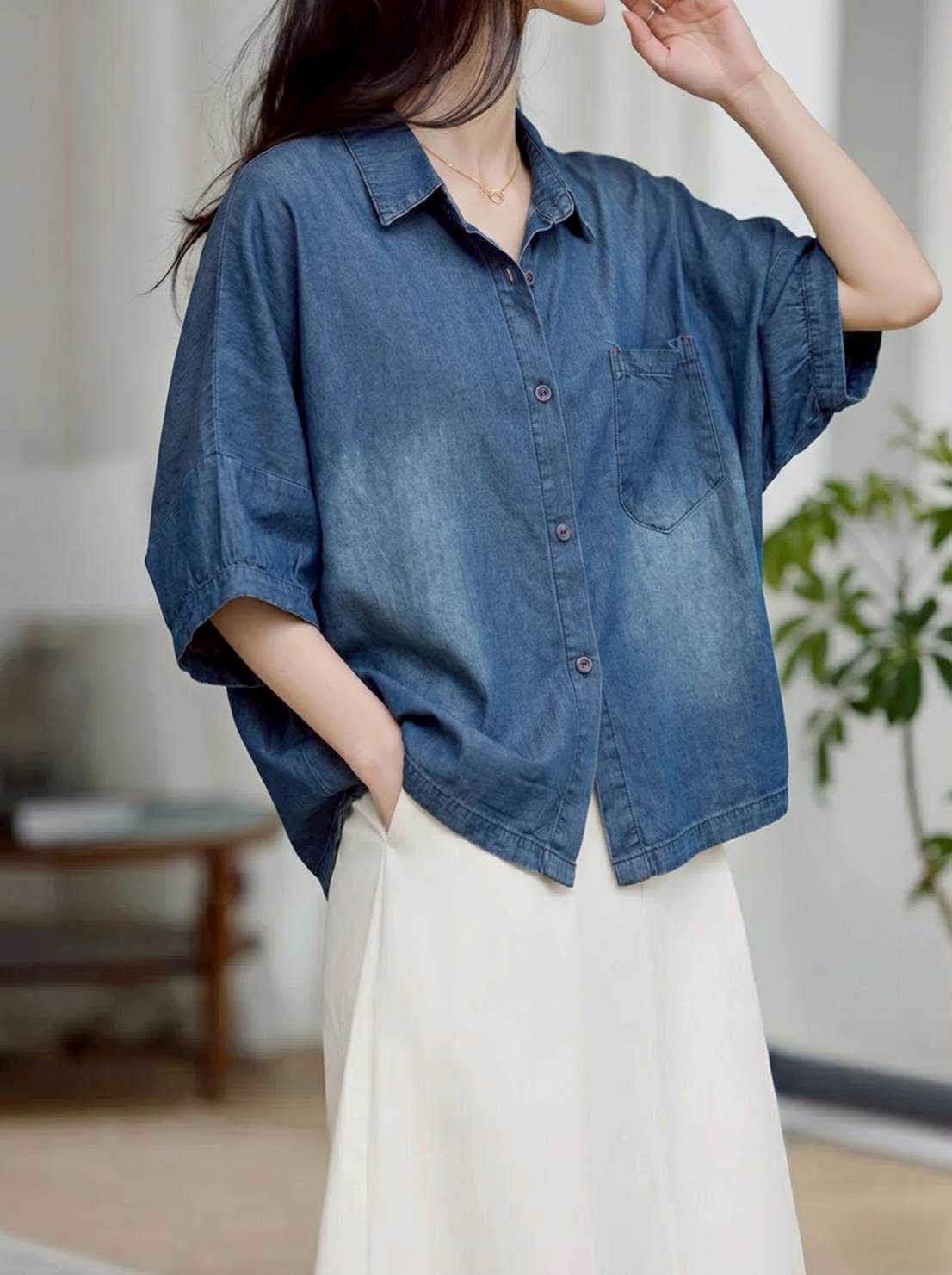 🩵靛藍日常丹寧襯衫
