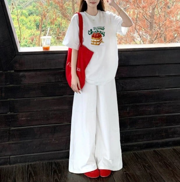 現貨 夏季韓系男女裝 T恤 蛋糕款