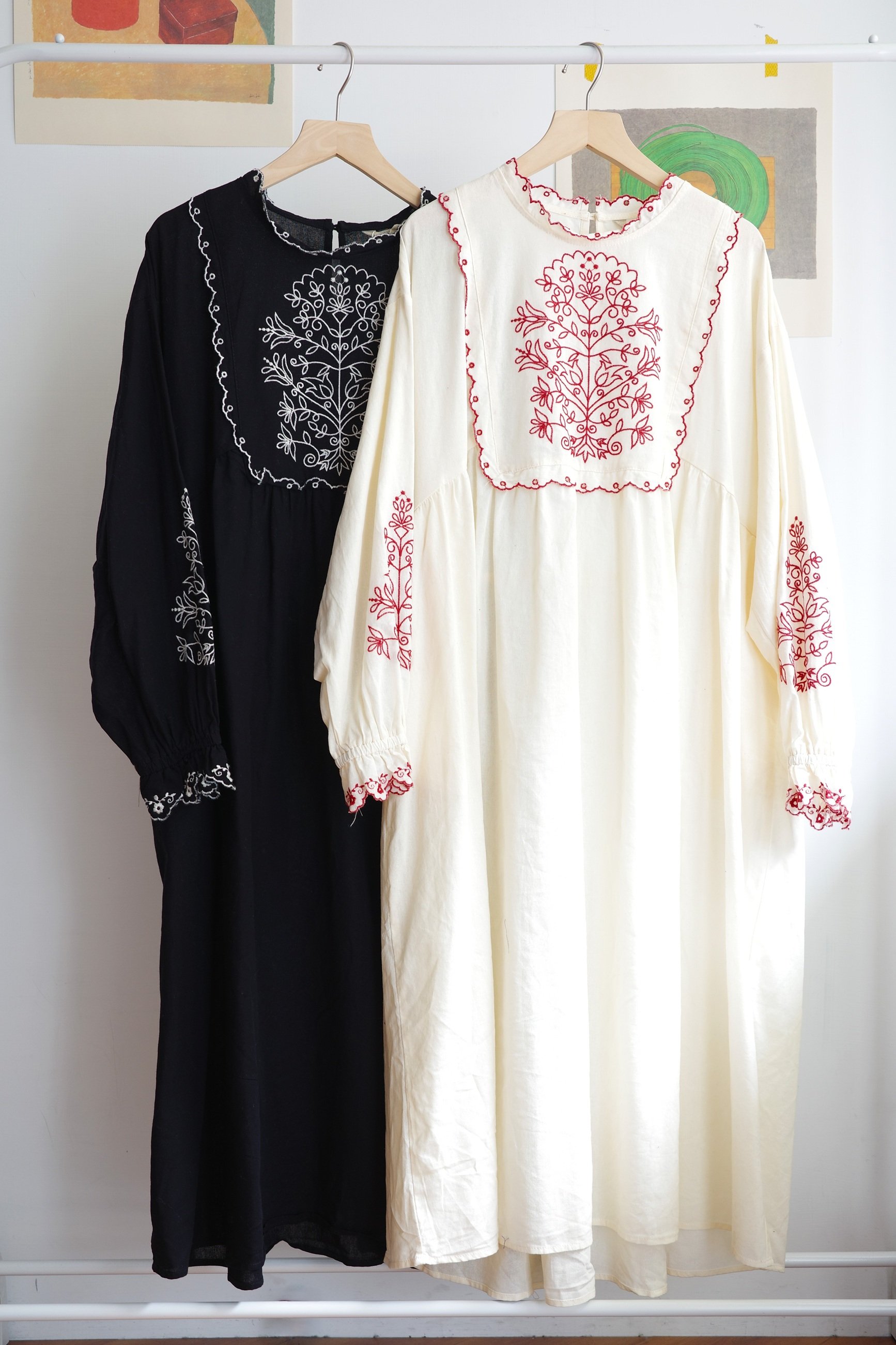 𓏭優雅花邊刺繡洋裝