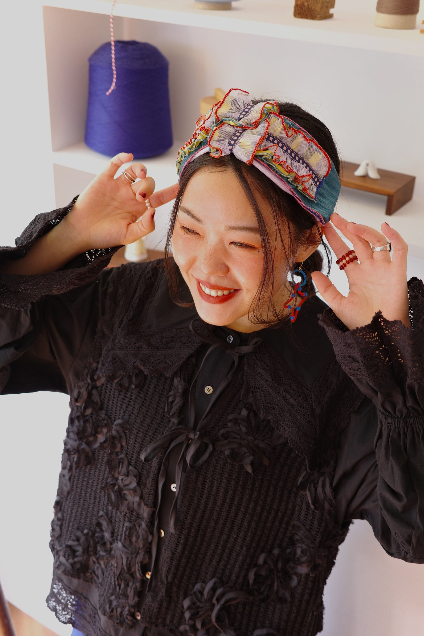 𓏭層次堆疊份量感髮帶