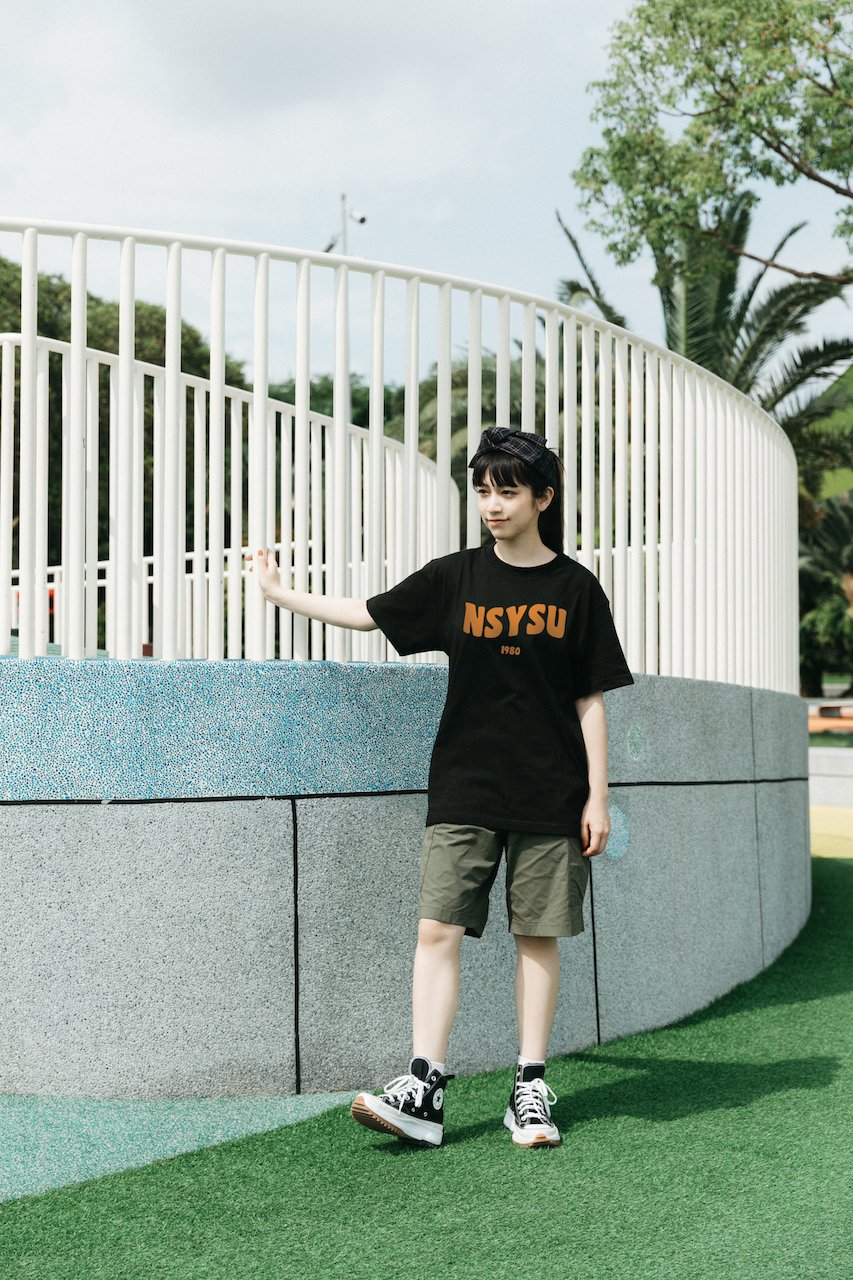 NSYSU 海浪款短Ｔ－黑色