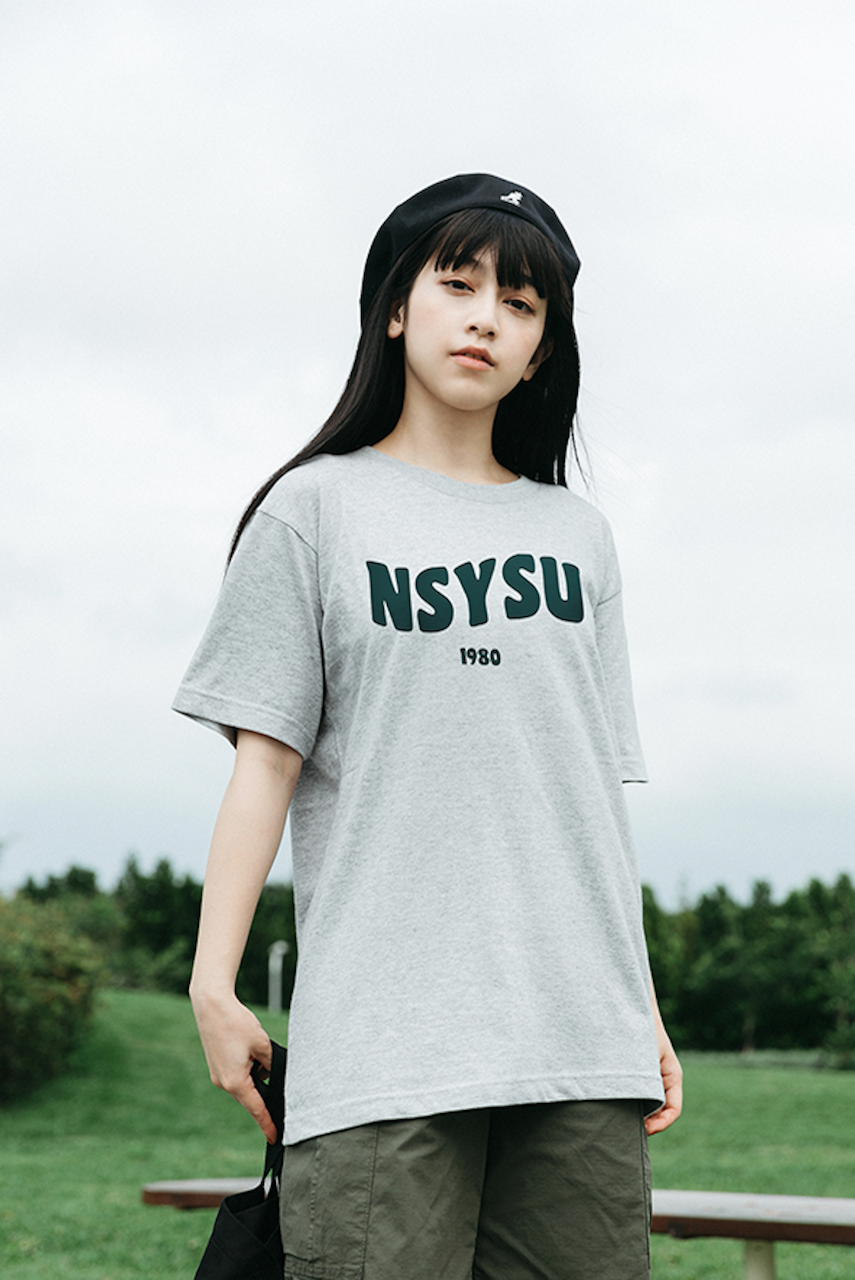 NSYSU 海浪款短Ｔ－淺灰色